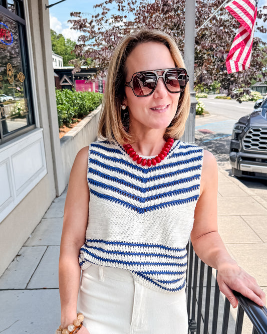 Cass Tank Top - Tide