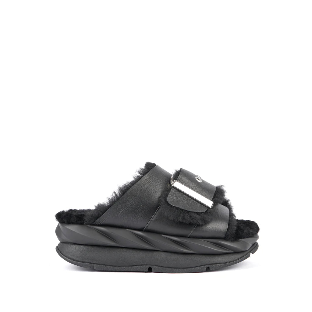 4CCCCEES Mellow Laze Sandals - Black