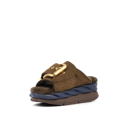 Mellow Laze Platform Slide Sandal - Choco