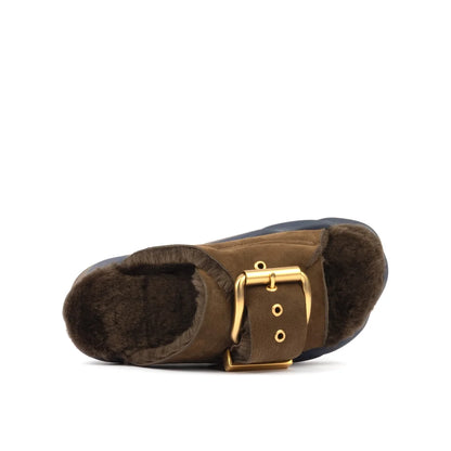 Mellow Laze Platform Slide Sandal - Choco