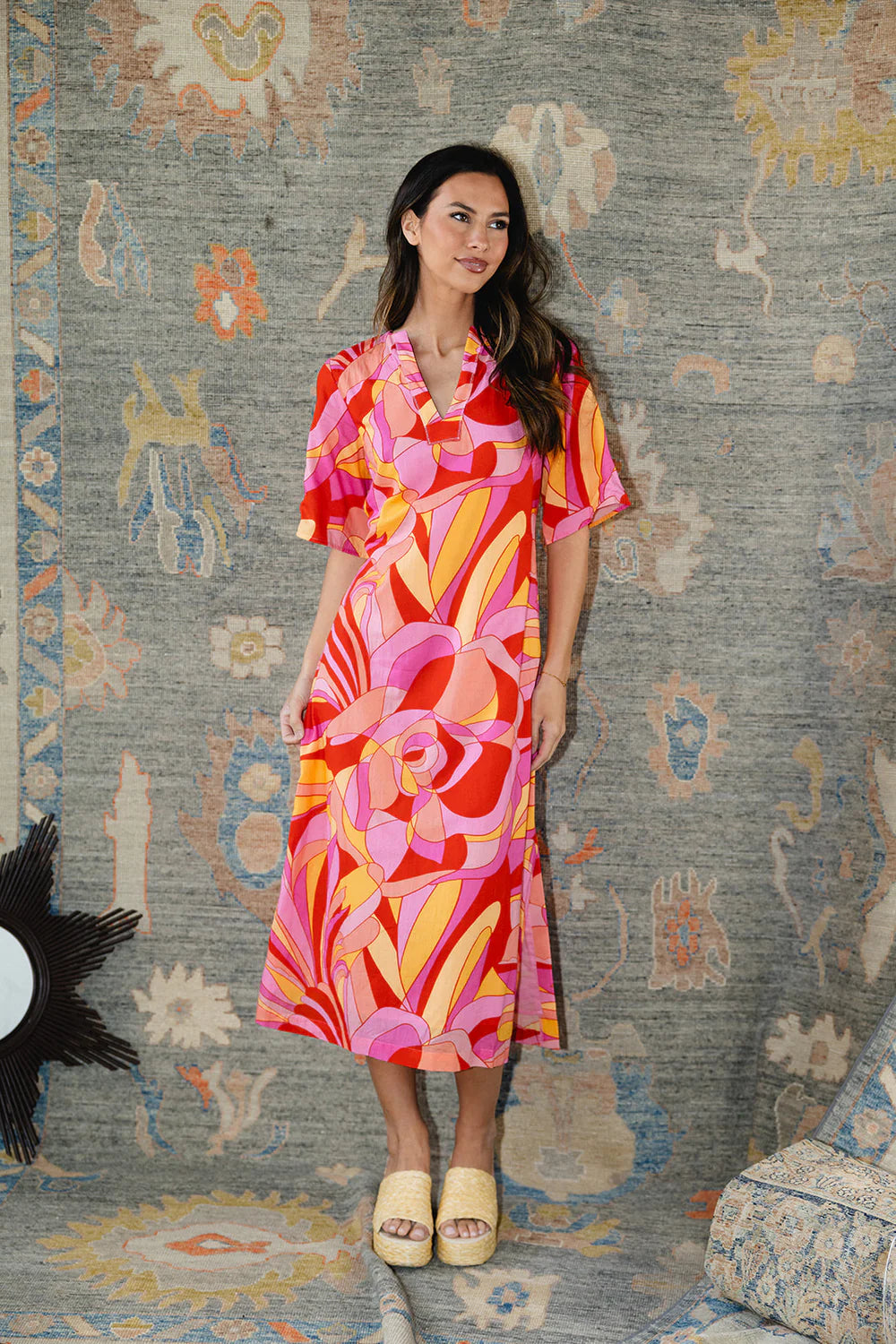Delaney Dress - Moroccan Poppy
