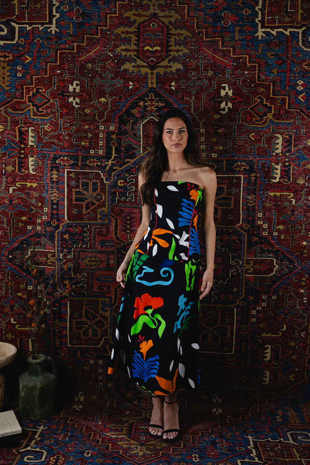 Brooks Dress - Black Majorelle