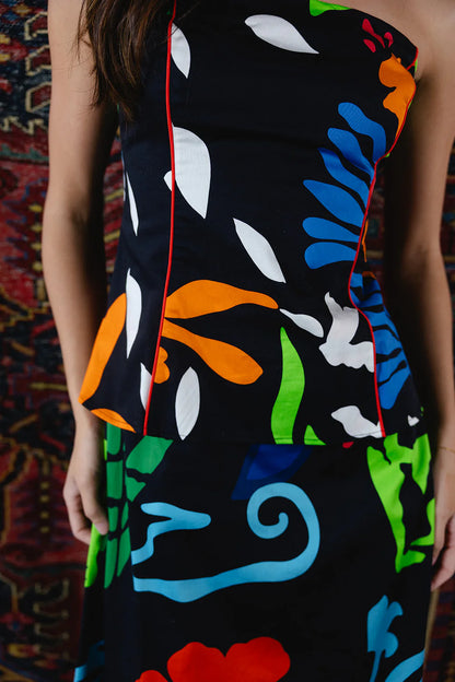 Brooks Dress - Black Majorelle