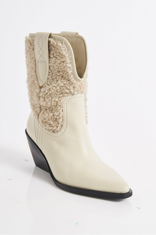 Free People Pitchfork Point Shearling Boot - Arctic Fox