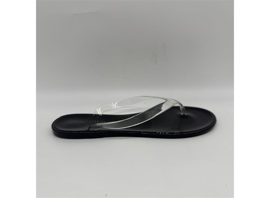 Olsen Jelly Flip Flop Sandal - Clear/Black