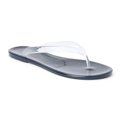 Olsen Jelly Flip Flop Sandal - Clear/Black
