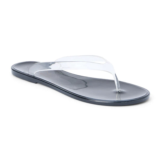 Olsen Jelly Flip Flop Sandal - Clear/Black