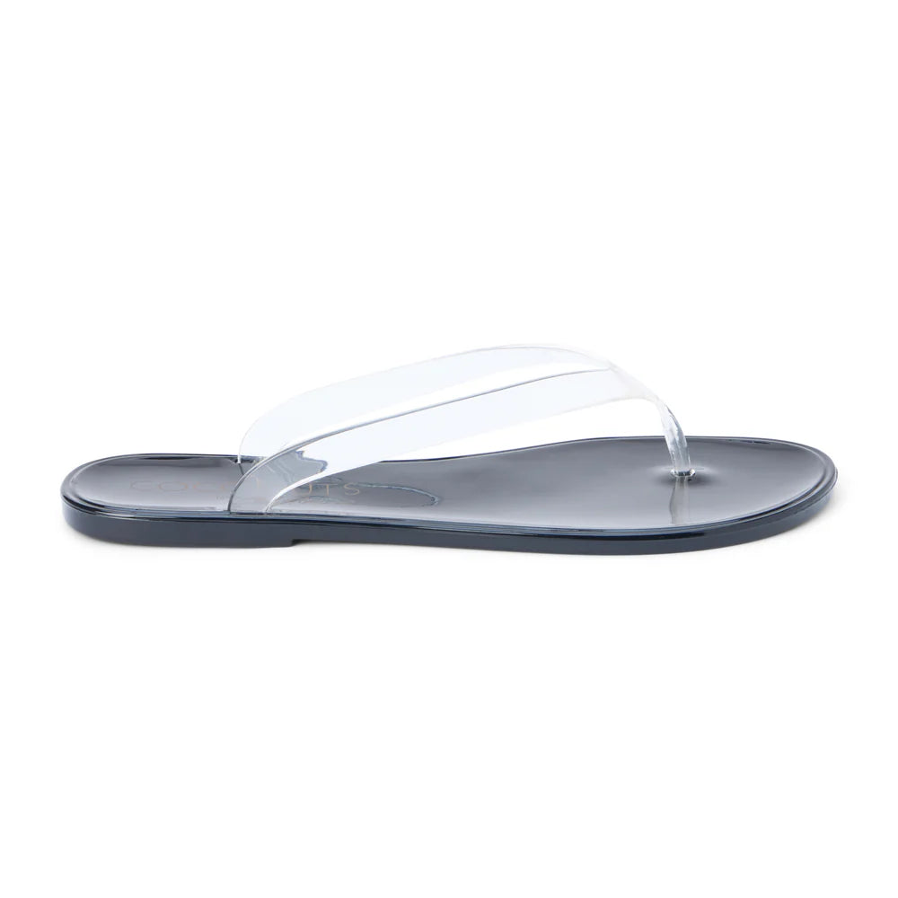 Olsen Jelly Flip Flop Sandal - Clear/Black
