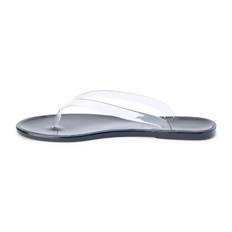 Olsen Jelly Flip Flop Sandal - Clear/Black