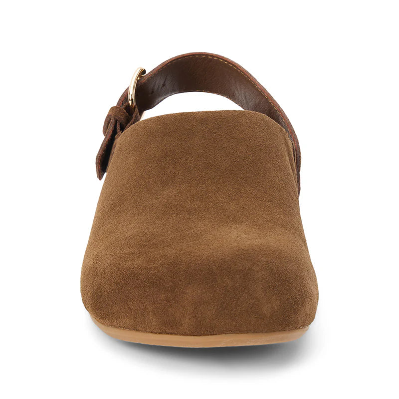 Otto Suede Slingback Clog - Chocolate