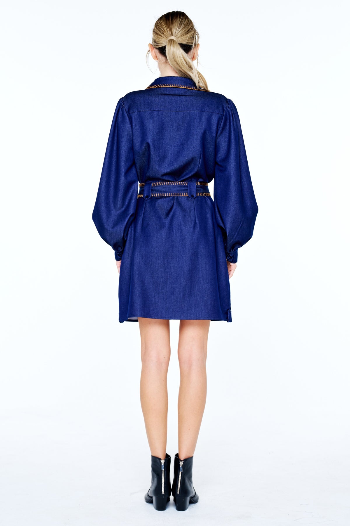 Gelso Whip Stitched Mini Dress