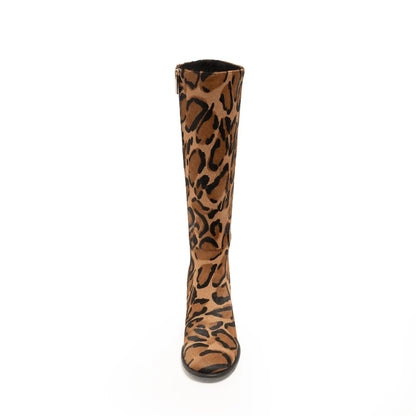 Olga Pony Hair Boot - Leopard