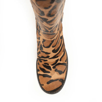 Olga Pony Hair Boot - Leopard