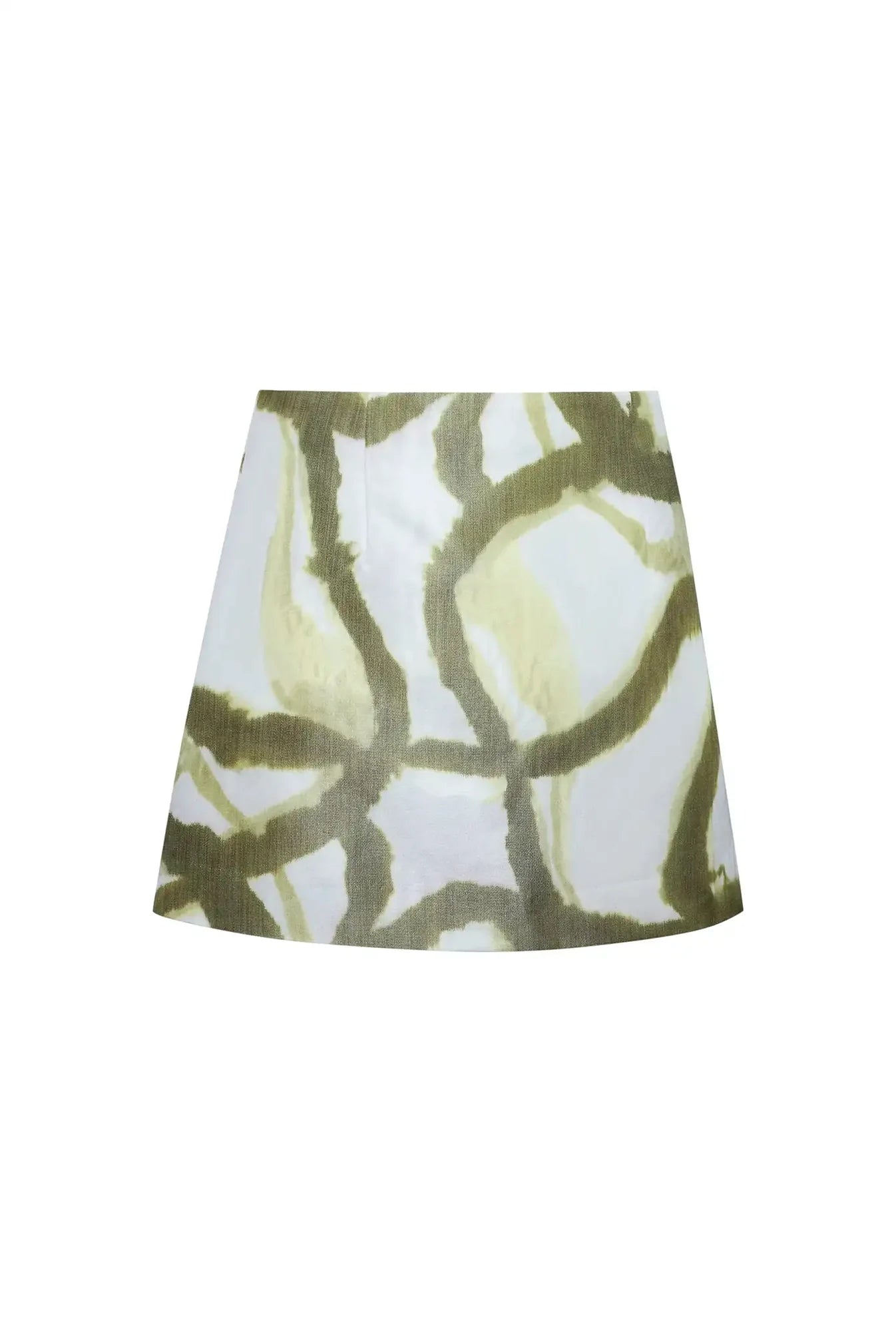 Britt Mini Skirt - Seabreeze Ikat Green