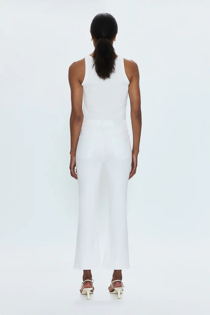 Lennon High Rise Crop Jean - Vivid White