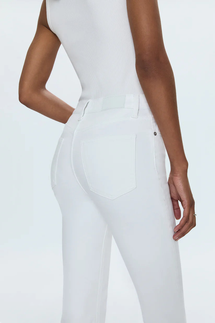 Lennon High Rise Crop Jean - Vivid White