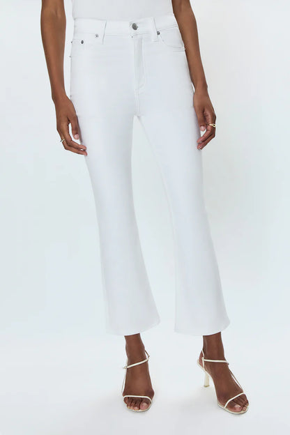 Lennon High Rise Crop Jean - Vivid White