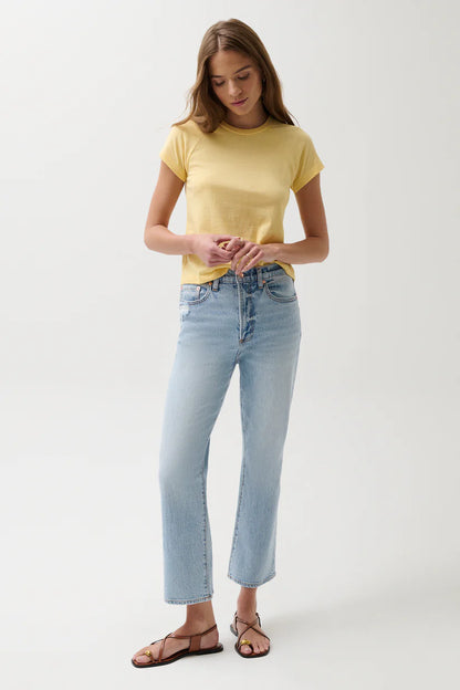 Ally High Rise Vintage Ankle Jean - Misted Eve