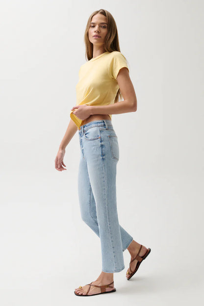 Ally High Rise Vintage Ankle Jean - Misted Eve
