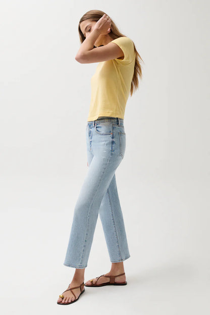 Ally High Rise Vintage Ankle Jean - Misted Eve