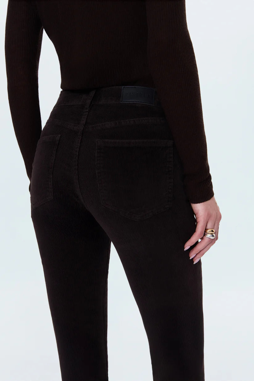 Kinsley Mid Rise Ultra Flare Pant - Mocha