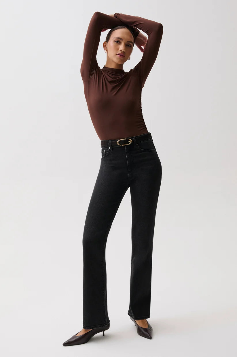 Evie High Rise Slim Bootcut Jean - Jetset