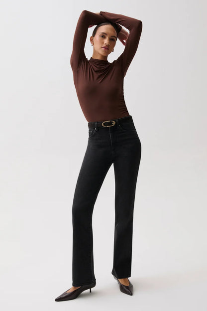 Evie High Rise Slim Bootcut Jean - Jetset