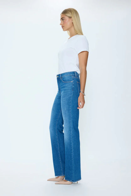 Evie High Rise Slim Boot Jean - Eternity