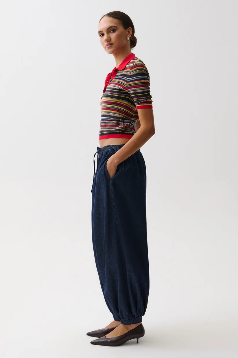 Freya Pull On Harem Pant - Celeste