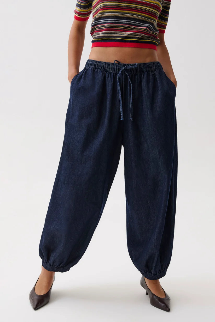Freya Pull On Harem Pant - Celeste