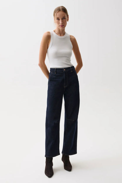 Beau Seamed Crescent Jean - Nightfall
