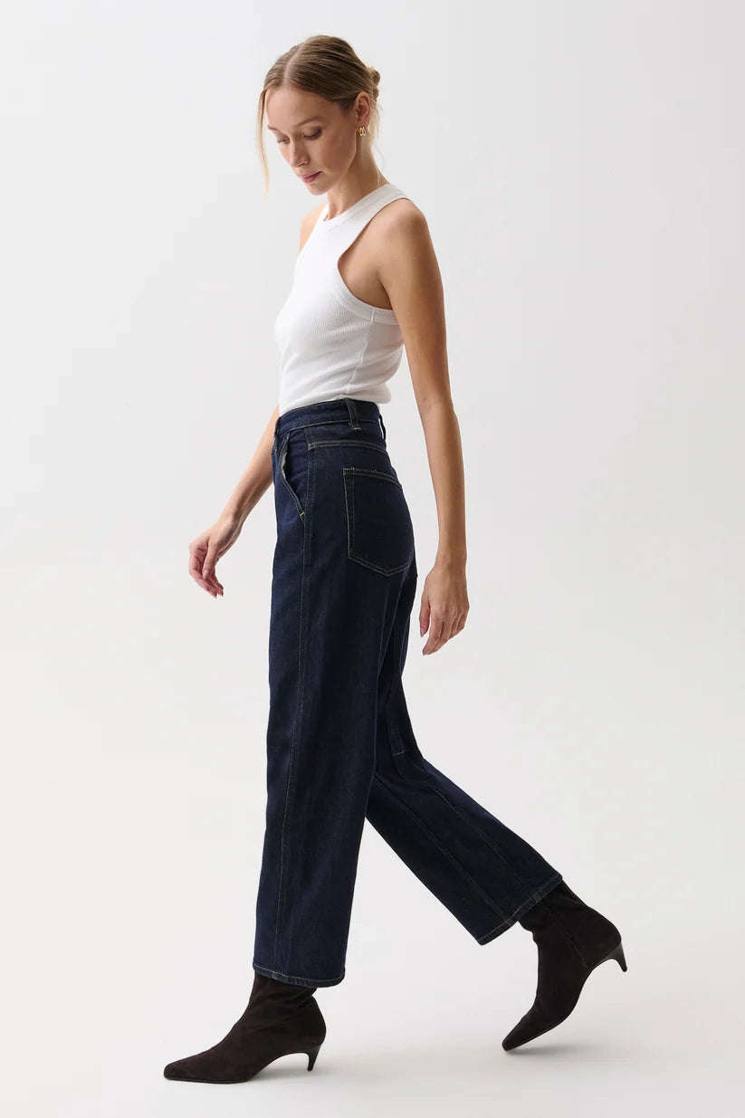 Beau Seamed Crescent Jean - Nightfall