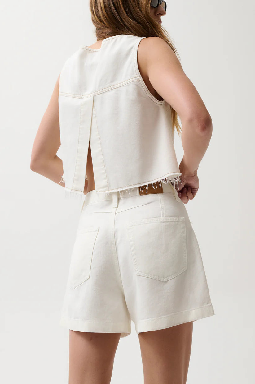 Kimora High Rise Short - Egret