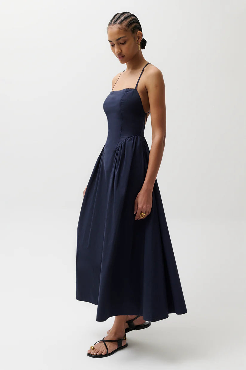 Sadee Open Back Dress - Navy Ship