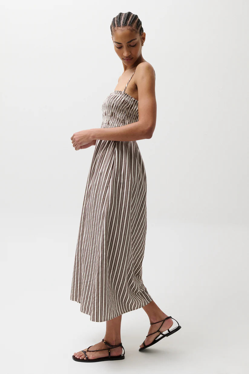 Bianca Dress - Java Stripe