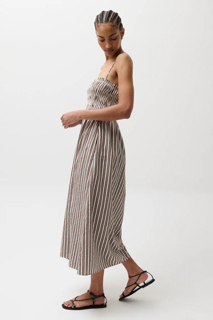 Bianca Dress - Java Stripe