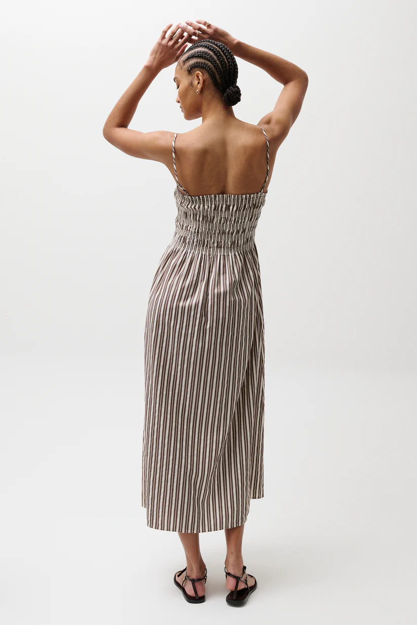 Bianca Dress - Java Stripe