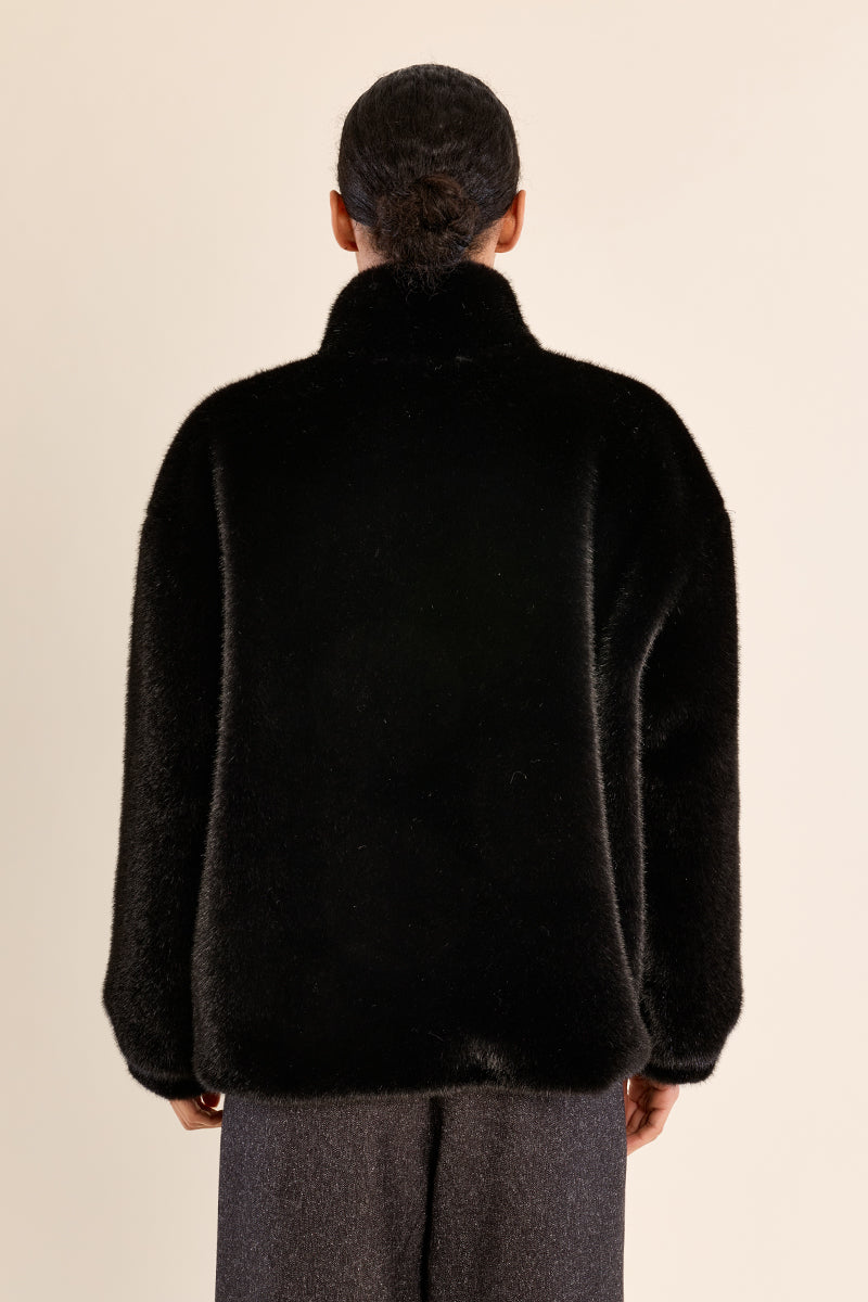 Fur Jacket - Black