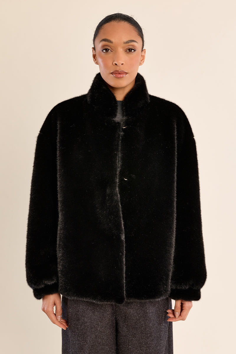 Fur Jacket - Black