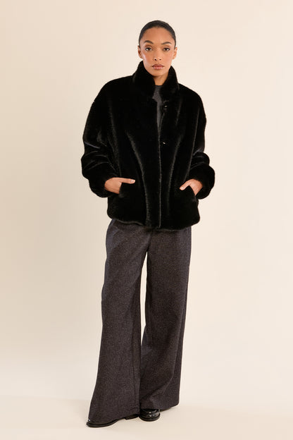 Fur Jacket - Black