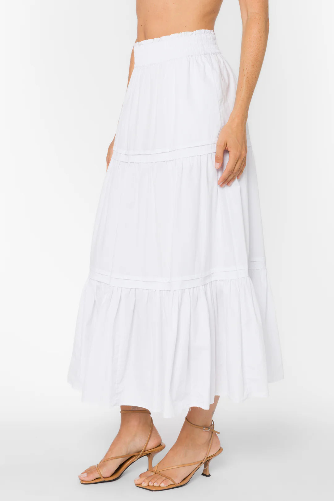 Pauline Maxi Skirt - Optic White