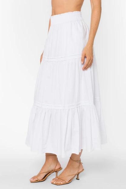 Pauline Maxi Skirt - Optic White