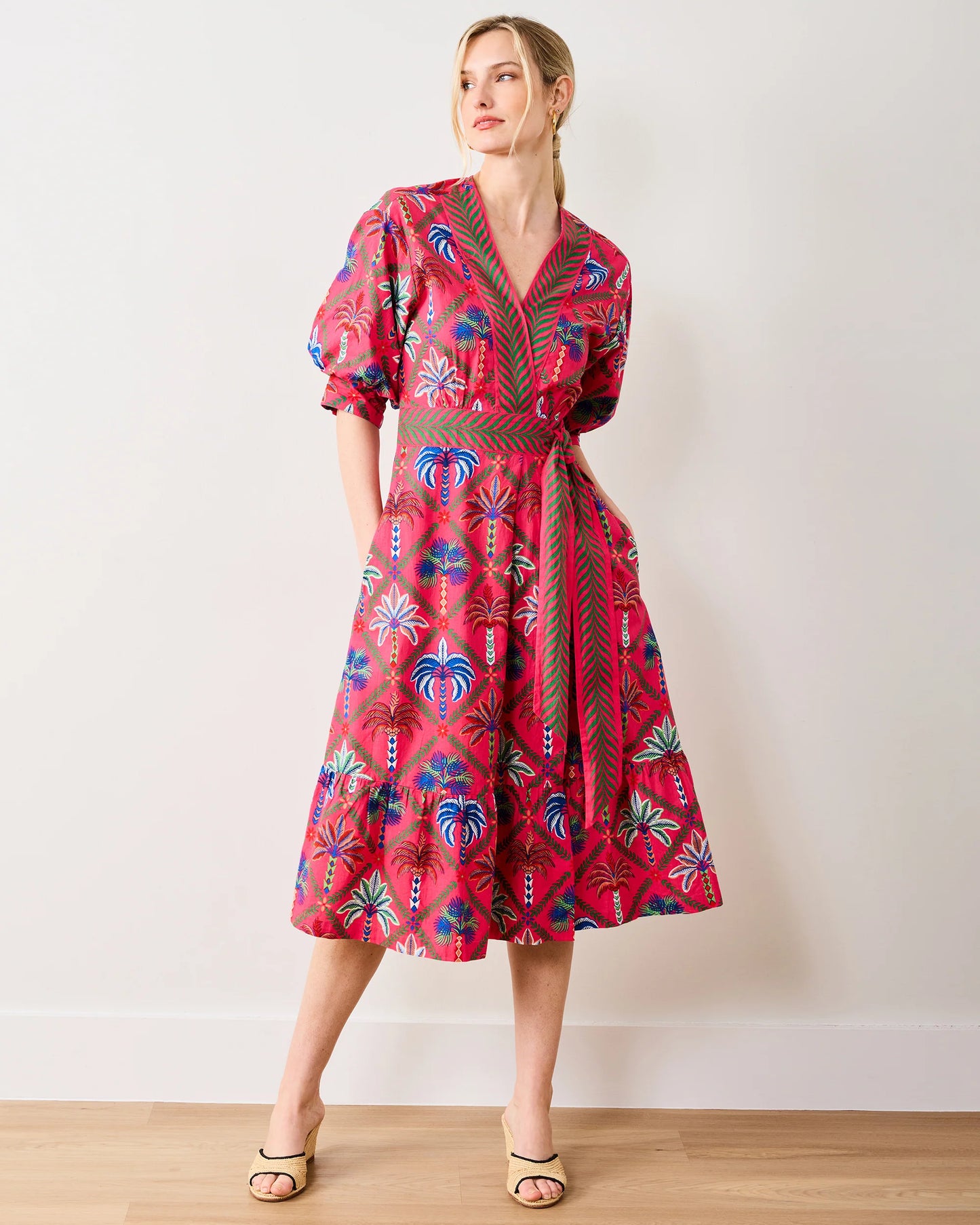 Gabriela Dress - Palm Tree Paradise - Cocktail Umbrella