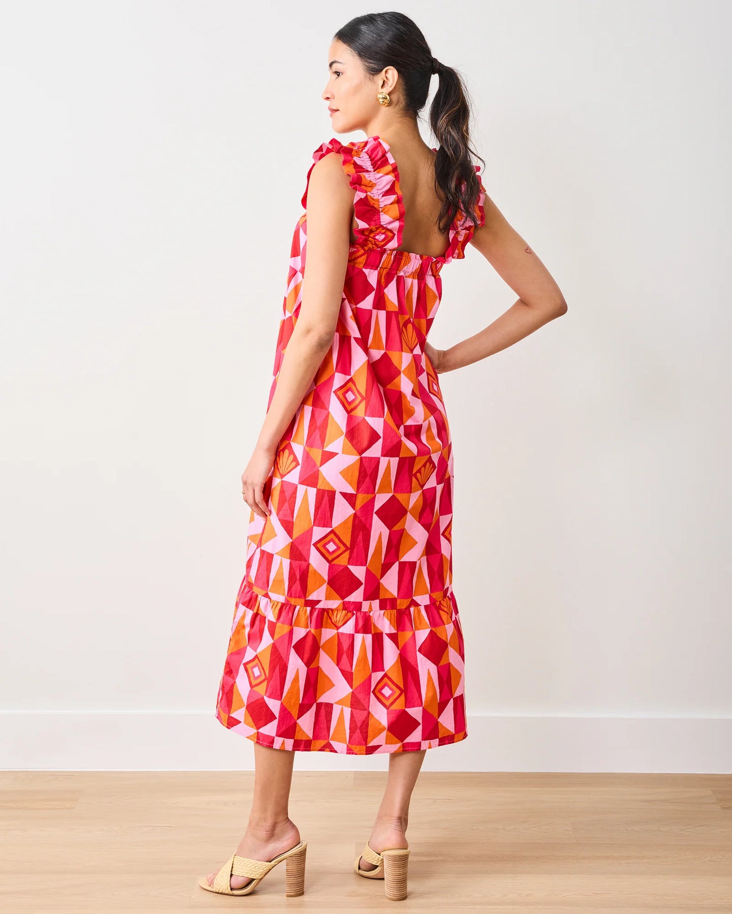 Printfresh Serenity Dress - Underwater Mosaic - Pink Crush