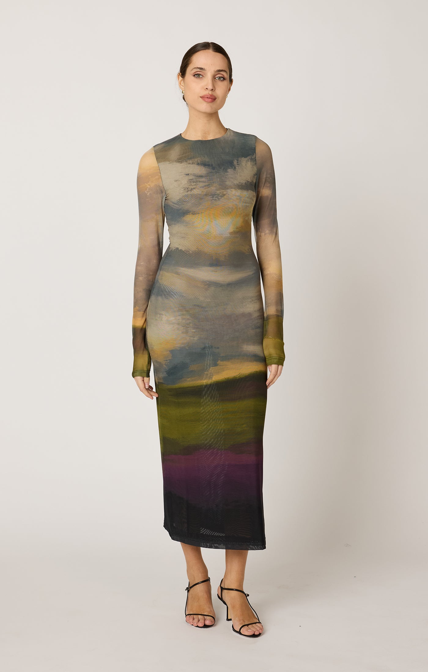 Persephone Ankle Dress - San Bartolo Print