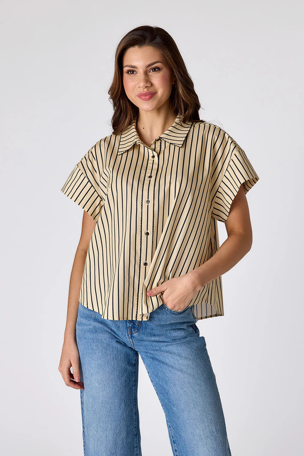 Albie Top - Petite Stripe