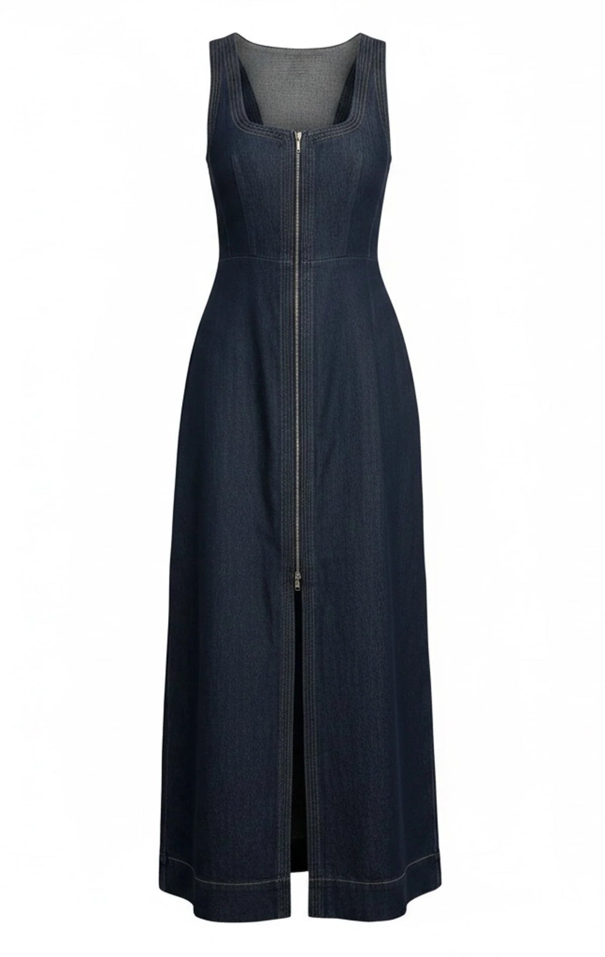 Rowan Maxi Dress - Dark Wash Chambray