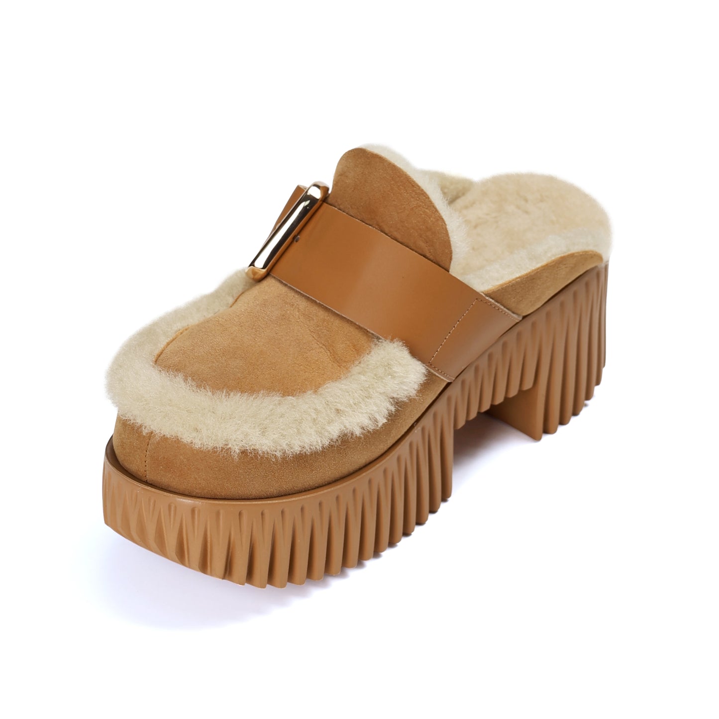 Plia Amber Clogs - Camel