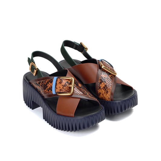 Plia Juno Sandals - Coffee