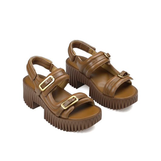 Plia Kiko Sandals - Brown
